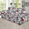 Acting Mask Pattern Print Design 01 Sofa Slipcover