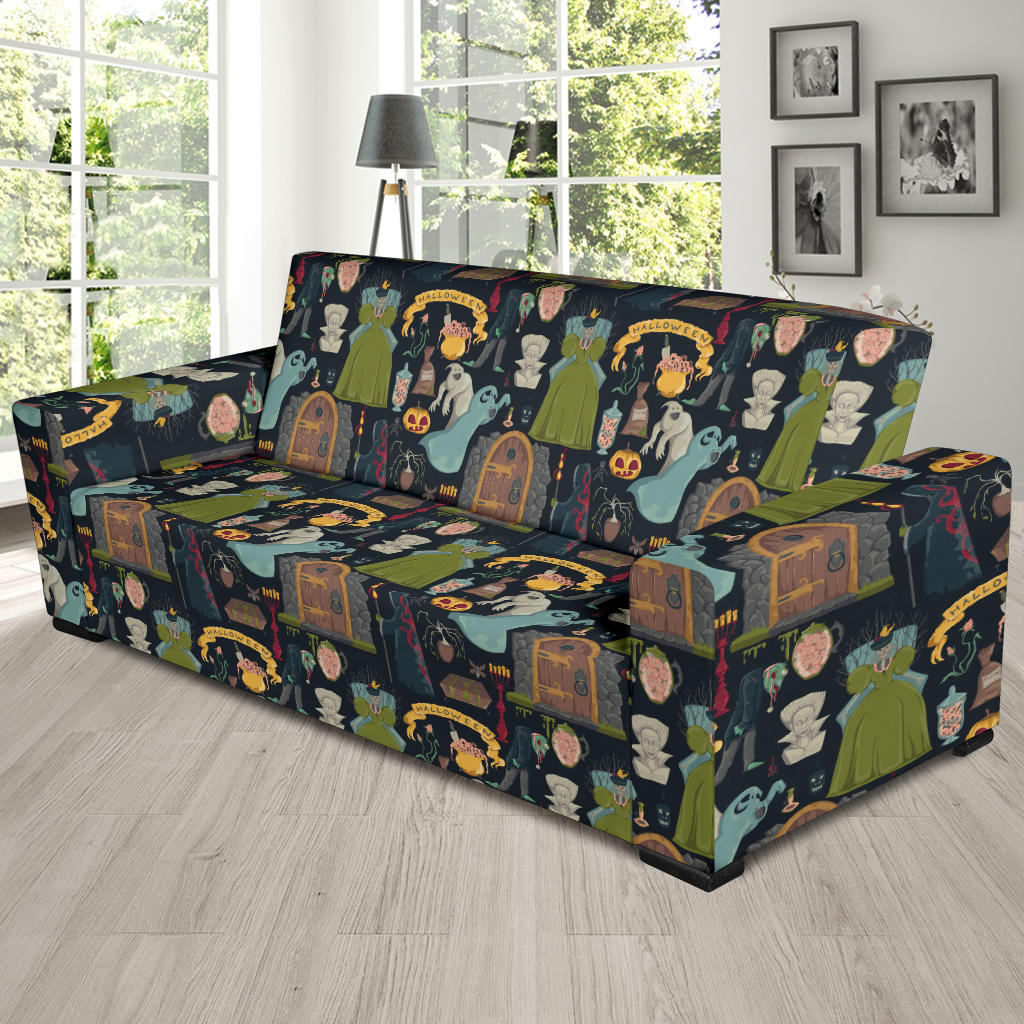 Creepy Halloween Print Design LKS304 Sofa Slipcover