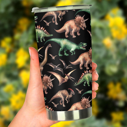 Dinosaur Print Pattern Tumbler