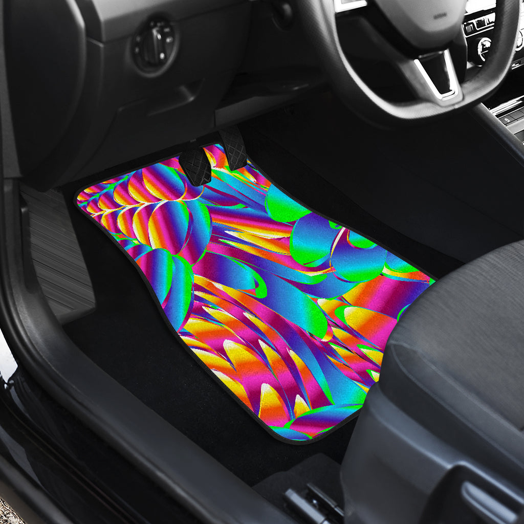 Psychedelic Trippy Pattern Car Floor Mats Front Back