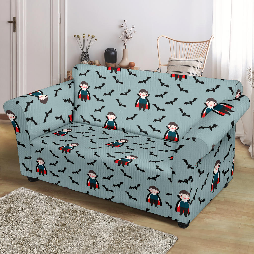 Vampire Print Design LKS304 Loveseat Couch Slipcover
