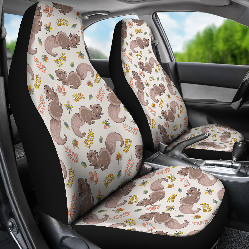 Squirrel Print Design LKS307 Car Seat Covers