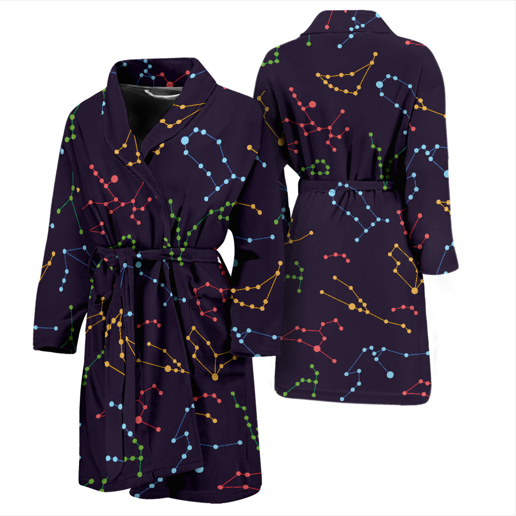 Zodiac Print Design LKS301 Men Bathrobe