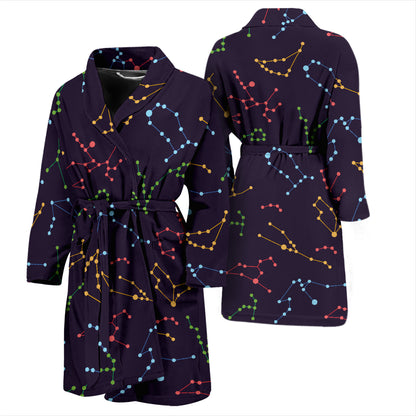 Zodiac Print Design LKS301 Men Bathrobe