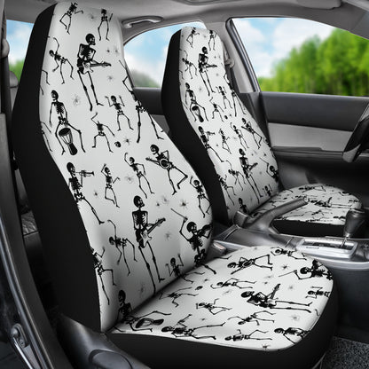 Skeleton Music Player Print Design LKS303 Car Seat Covers