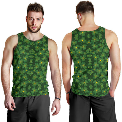 Shamrock Pattern Men Tank Top
