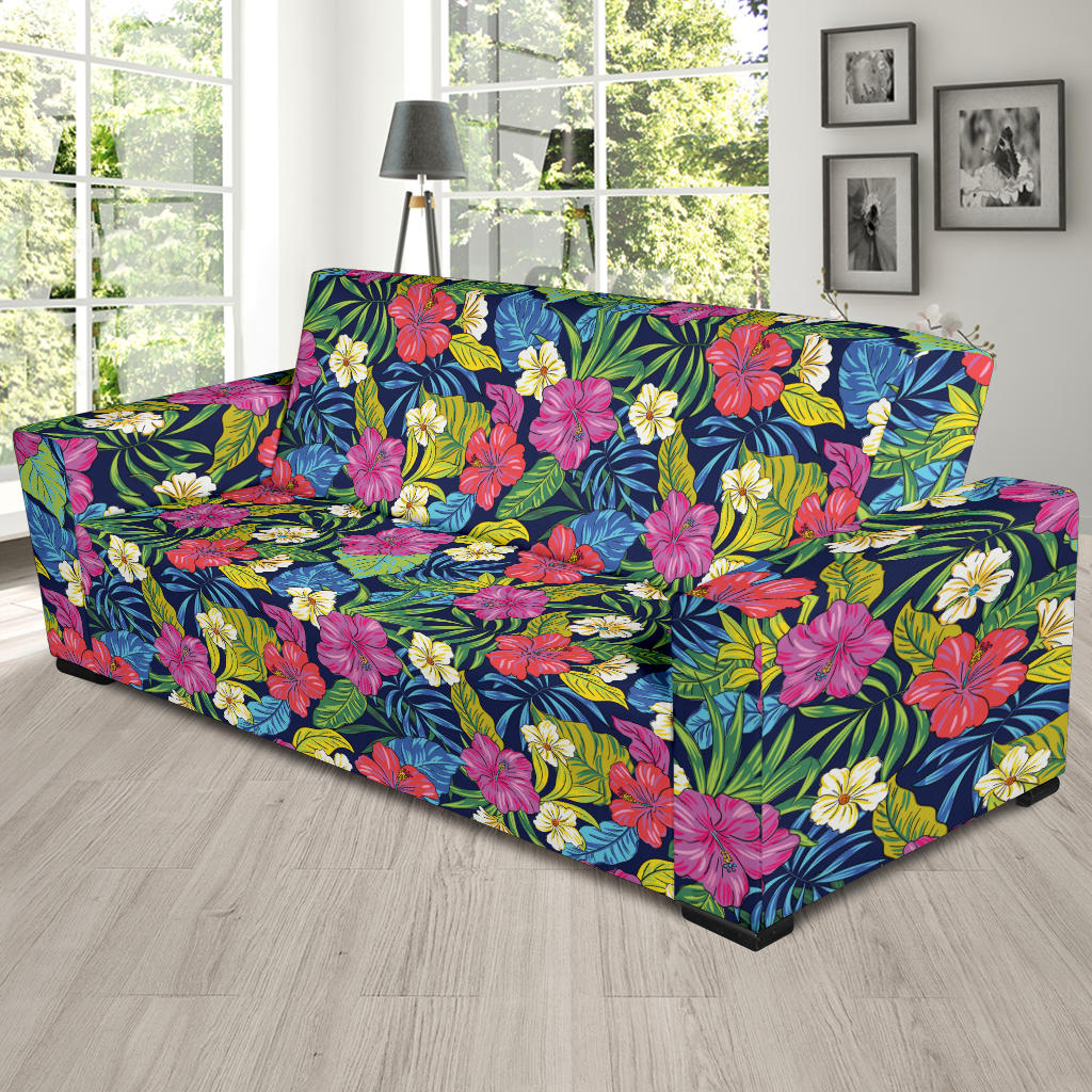 Hibiscus Print Design LKS3010 Sofa Slipcover
