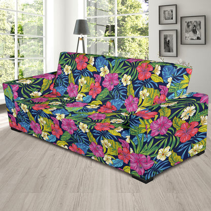 Hibiscus Print Design LKS3010 Sofa Slipcover