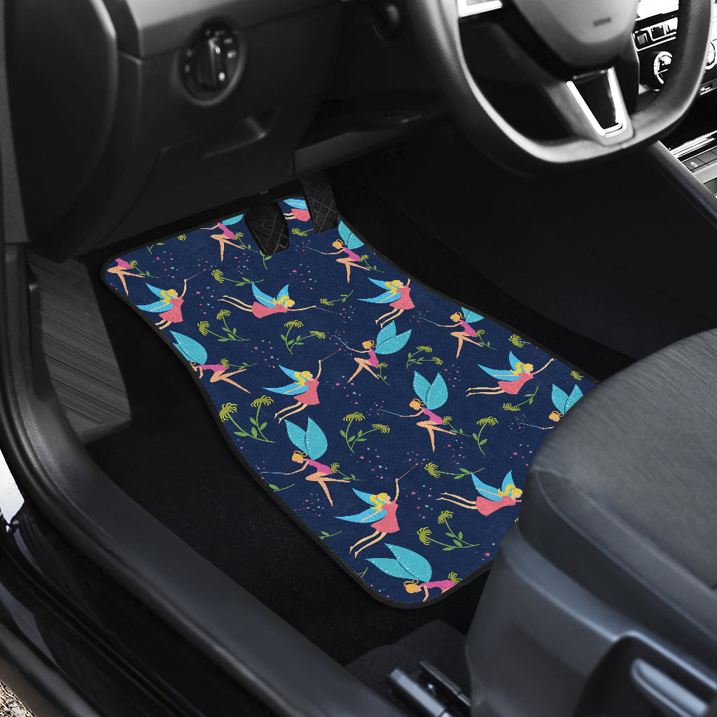 Fairy with flower Print Pattern Car Floor Mats Front Back
