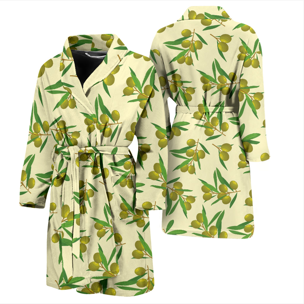 Olive Print Design LKS302 Men Bathrobe
