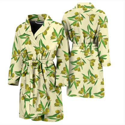 Olive Print Design LKS302 Men Bathrobe