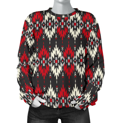 Southwestern Pattern Women Long Sleeve Sweatshirt
