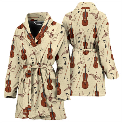 Cello Print Design LKS402 Women Bathrobe