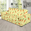 Carrot Pattern Print Design 04 Sofa Slipcover