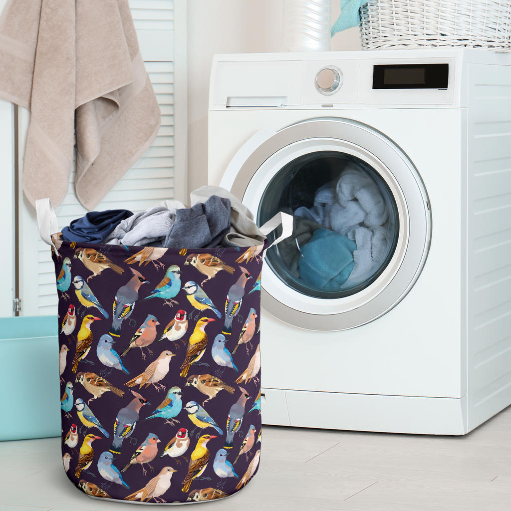 Bird Cute Print Pattern Laundry Basket