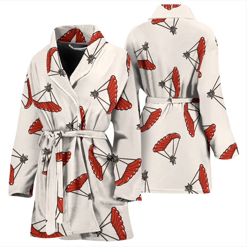 Skydiver Print Design LKS302 Women Bathrobe