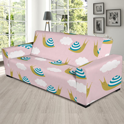 Snail Pattern Print Design 02 Sofa Slipcover