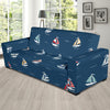 Sailing Ships Pattern Print Design A02 Sofa Slipcover