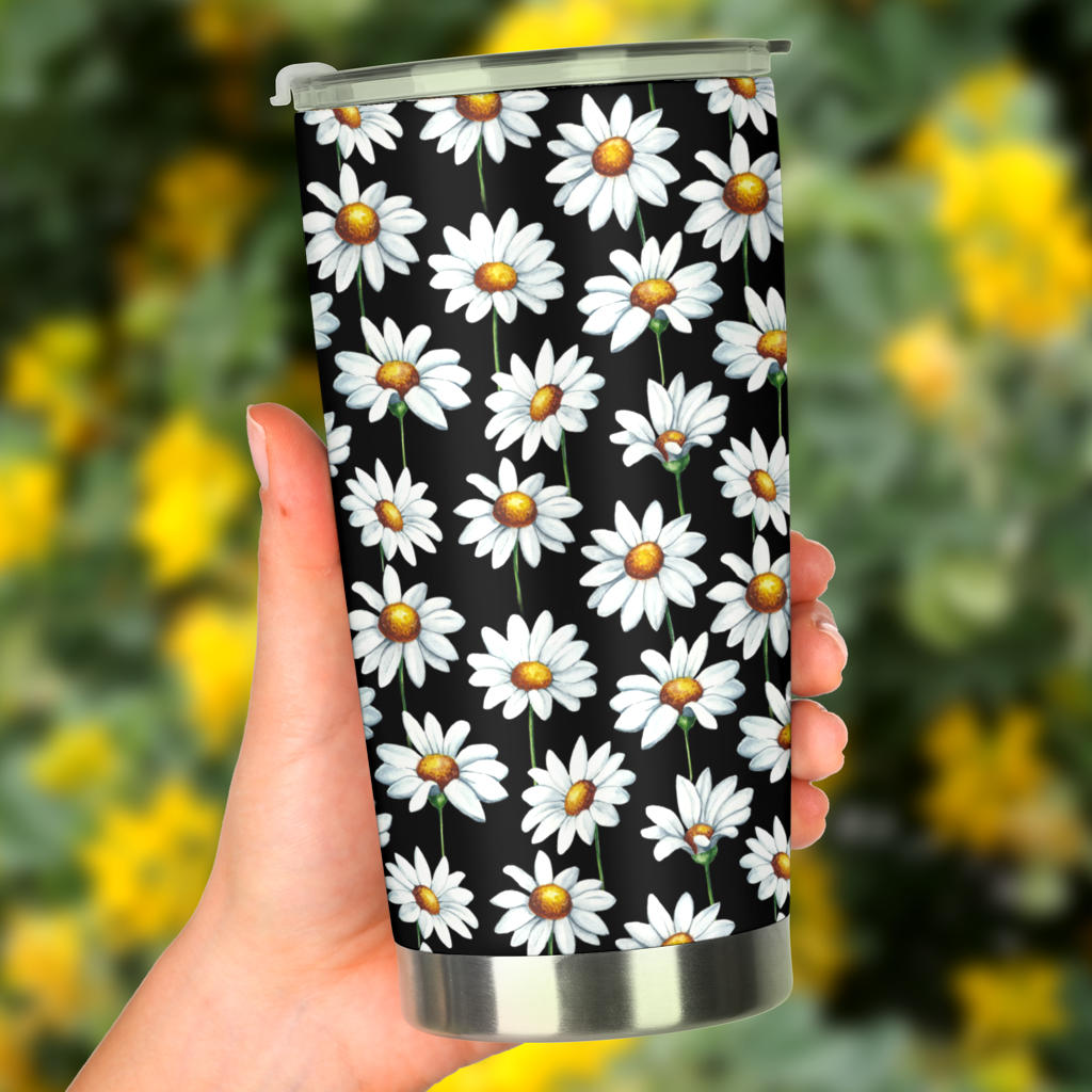 Daisy Print Pattern Tumbler