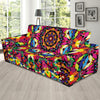 Kaleidoscope Pattern Print Design 02 Sofa Slipcover