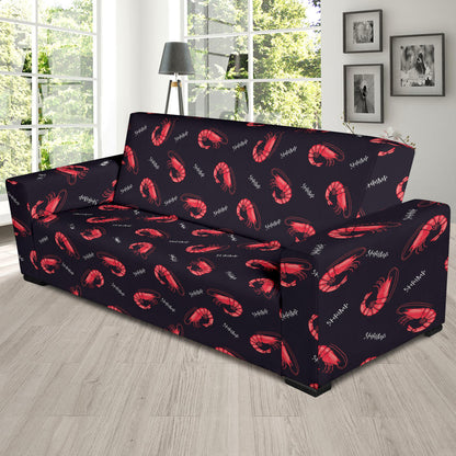 Shrimp Print Design LKS302 Sofa Slipcover