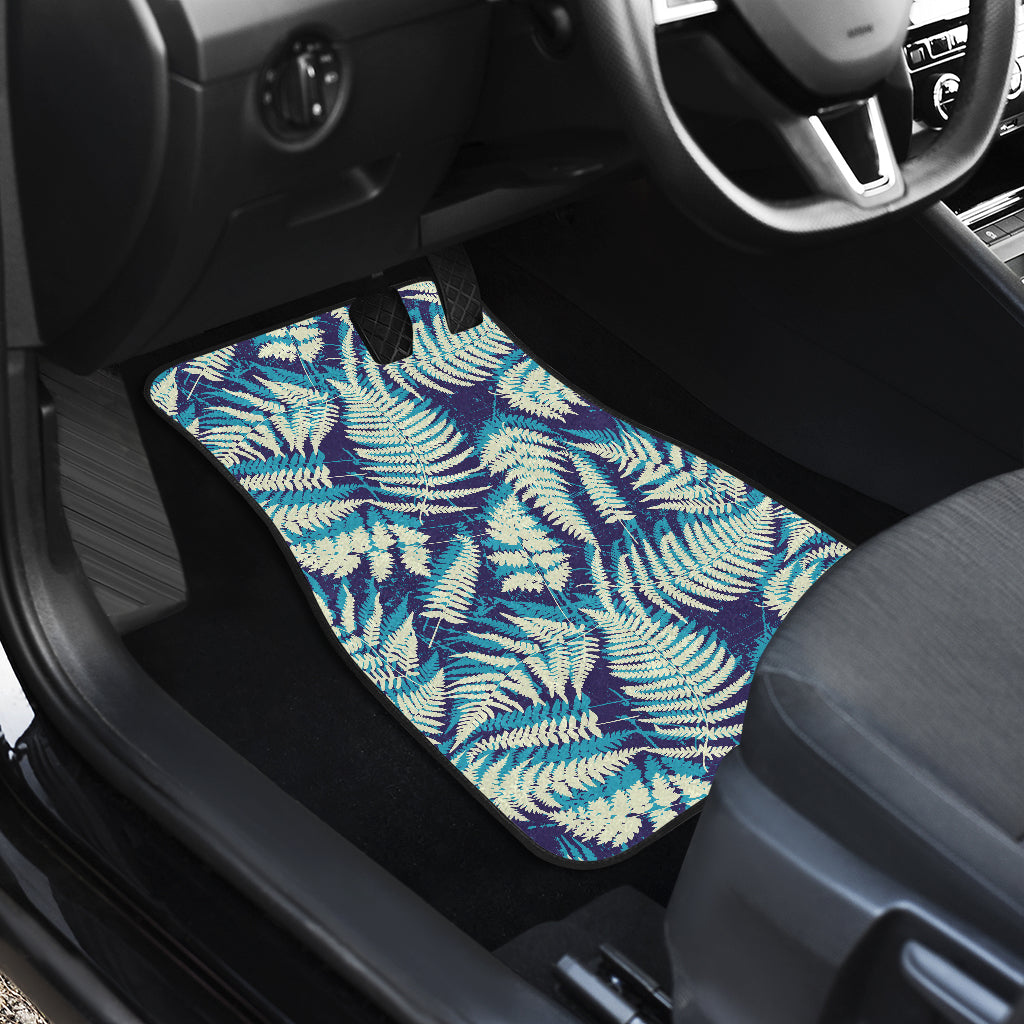 Fern Leave Summer Print Pattern Car Floor Mats Front Back