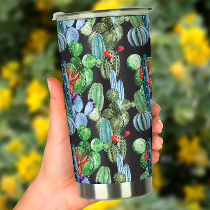 Cactus Watercolor Style Print Tumbler
