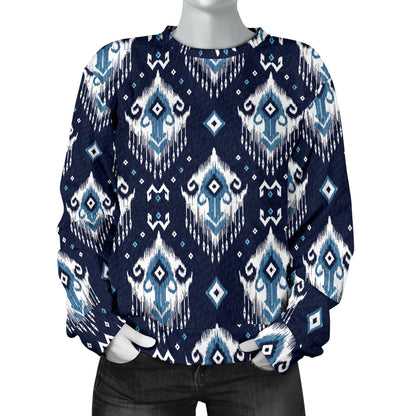 Ethnic Ornament Print Pattern Women Long Sleeve Sweatshirt