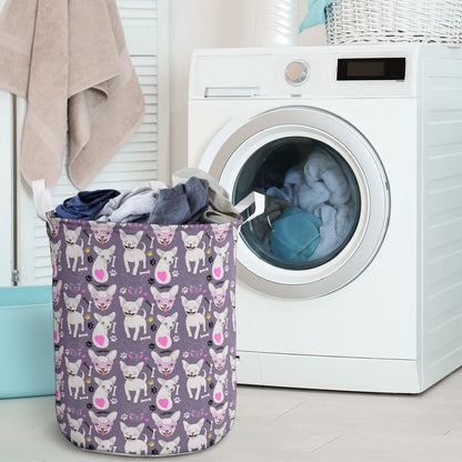 Chihuahua Happy Pattern Laundry Basket