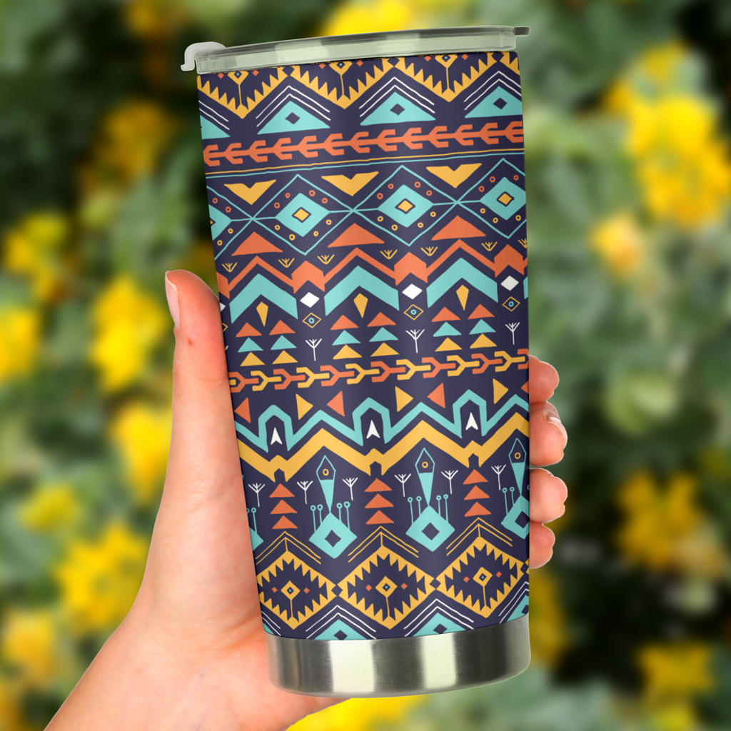 Aztec Style Print Pattern Tumbler