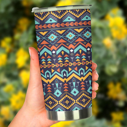 Aztec Style Print Pattern Tumbler
