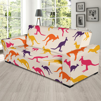 Kangaroos Pattern Print Design 01 Sofa Slipcover