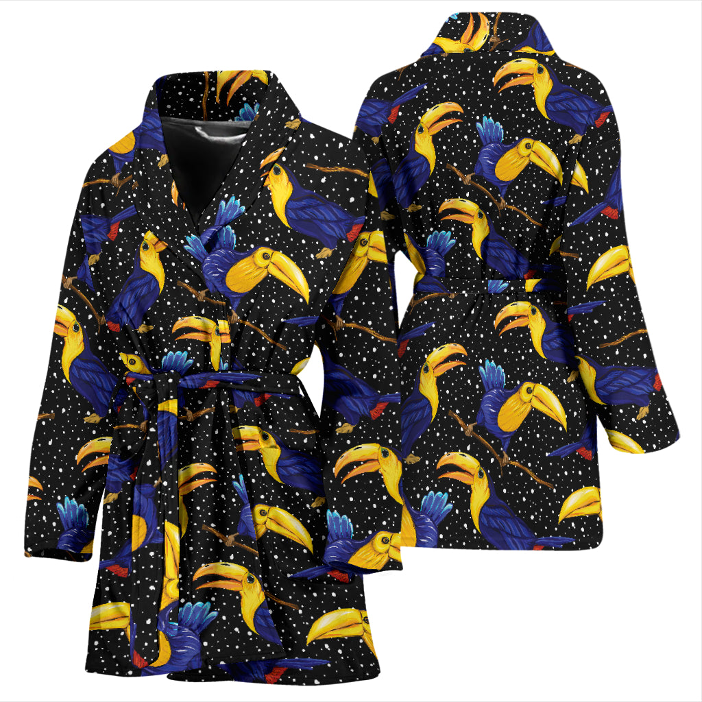Toucan Print Design LKS307 Women Bathrobe