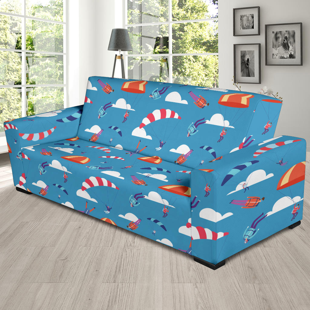Skydiver Print Design LKS306 Sofa Slipcover