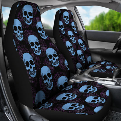 Skull Print Design LKS3012 Car Seat Covers