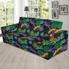 Gecko Colorful Pattern Print Design 01 Sofa Slipcover