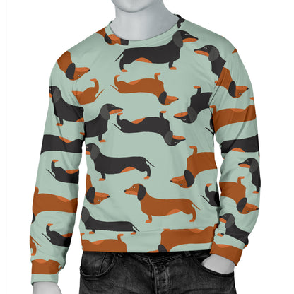 Dachshund Cute Print Pattern Men Long Sleeve Sweatshirt