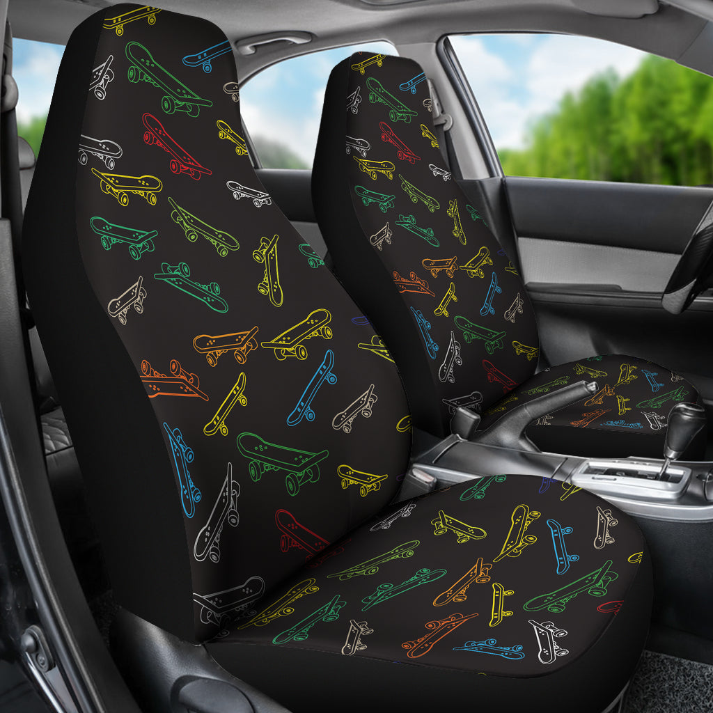 Skateboard Print Design LKS301 Car Seat Covers