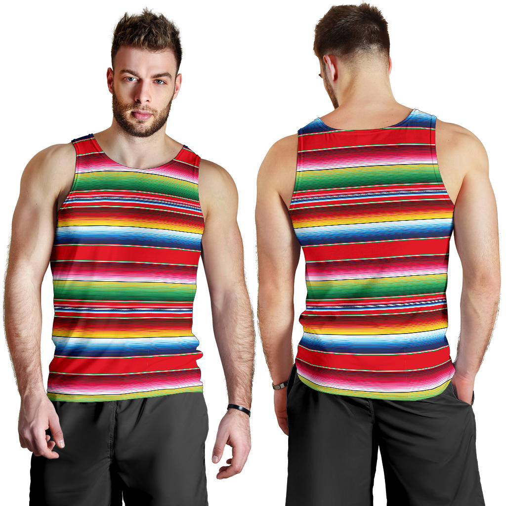 Serape Pattern Men Tank Top