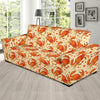 Crab Pattern Print Design 01 Sofa Slipcover