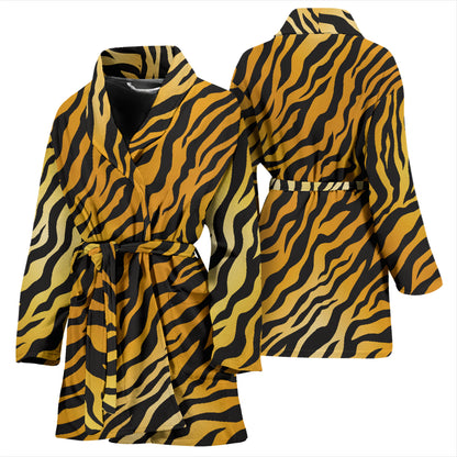 Tiger Print Design LKS302 Women Bathrobe