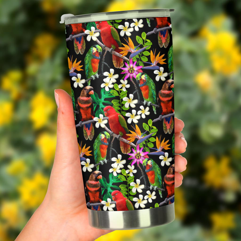 Parrot Design Print Tumbler