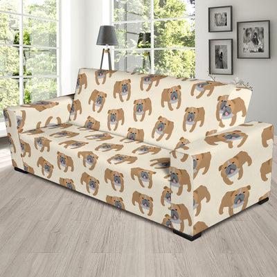 Bulldogs Pattern Print Design 01 Sofa Slipcover