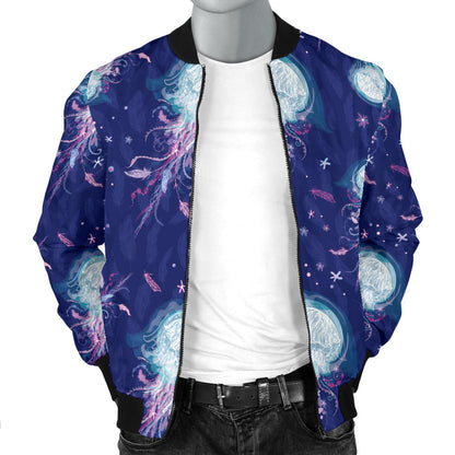 Jellyfish Cute Design Men Bomber Jacket