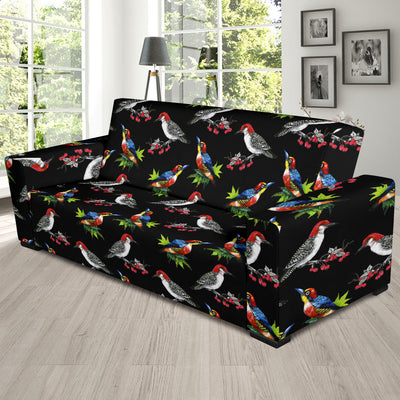 Birds Pattern Print Design 06 Sofa Slipcover