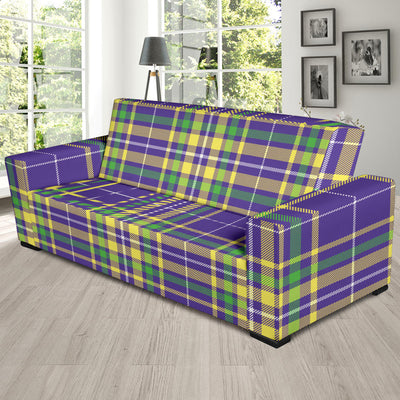 Mardi Gras Pattern Print Design 010 Sofa Slipcover