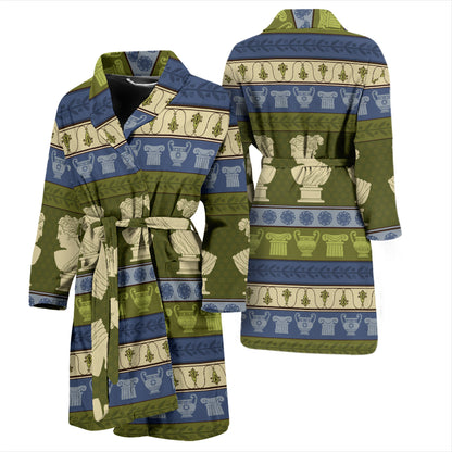Ancient Greek Statue Print Design LKS301 Men Bathrobe