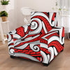 Maori Polynesian Themed Design Print Armchair Slipcover