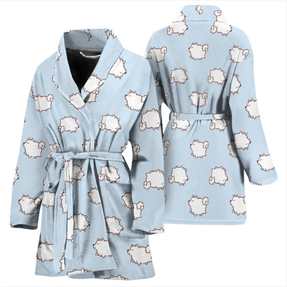 Samoyeds Print Design LKS301 Women Bathrobe
