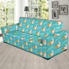 Bulldogs Pattern Print Design 05 Sofa Slipcover